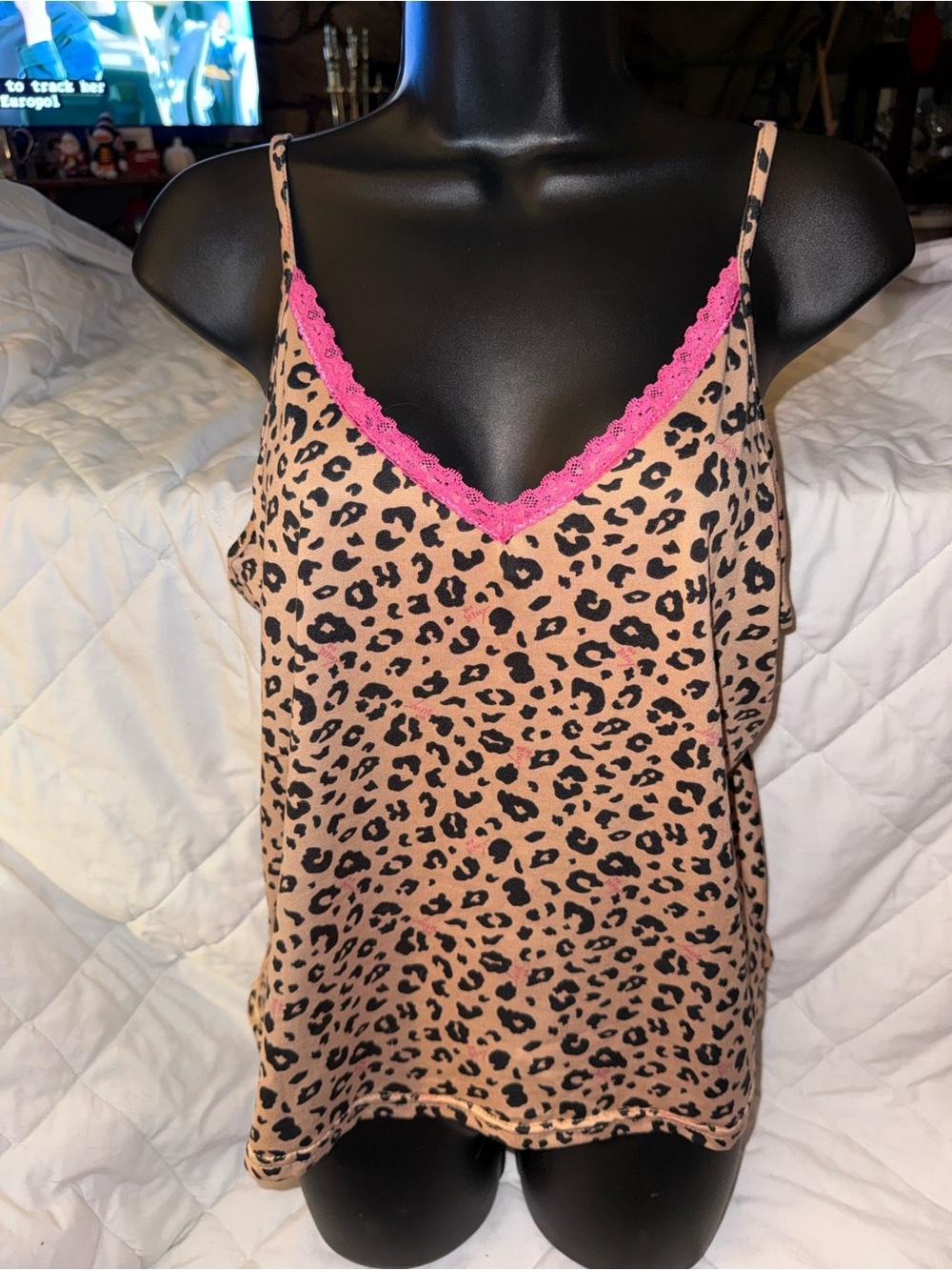 Betsey Johnson Leopard Print Tank Top